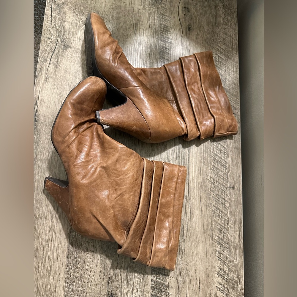 Jessica Simpson Tan Leather Boots